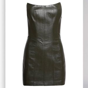 Tiger Mist Green Leather Dress !